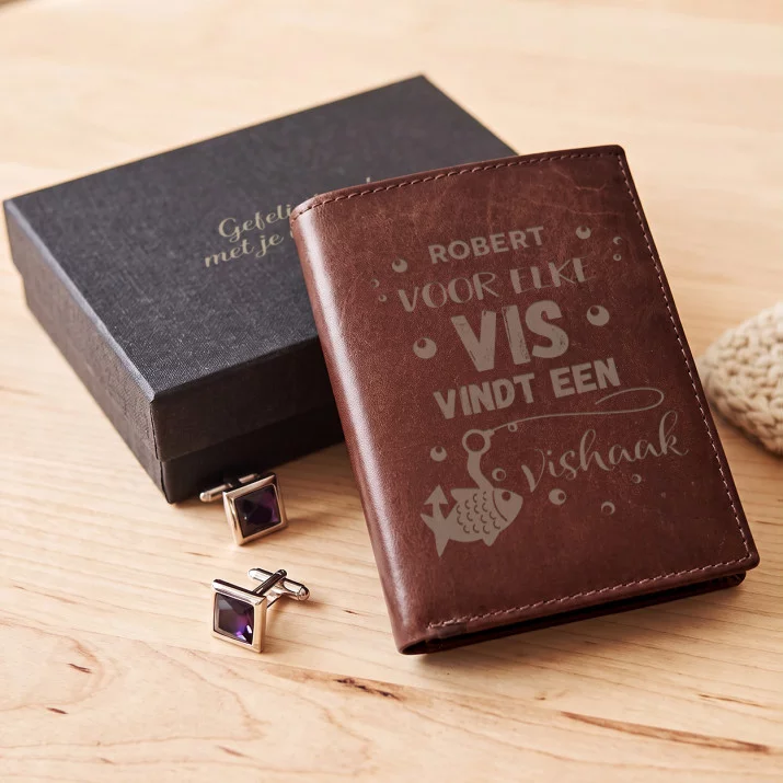 Vishaak - Leren portemonnee
