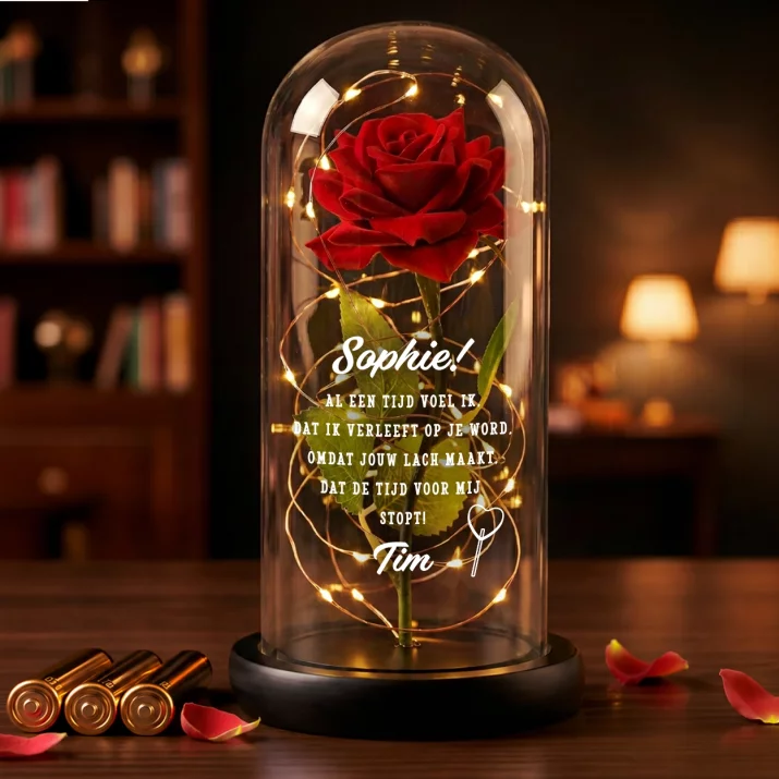 ik voel dat ik vrliefd op je word - Euwige roos in glas ik voel dat ik vrliefd op je word - Euwige roos in glas