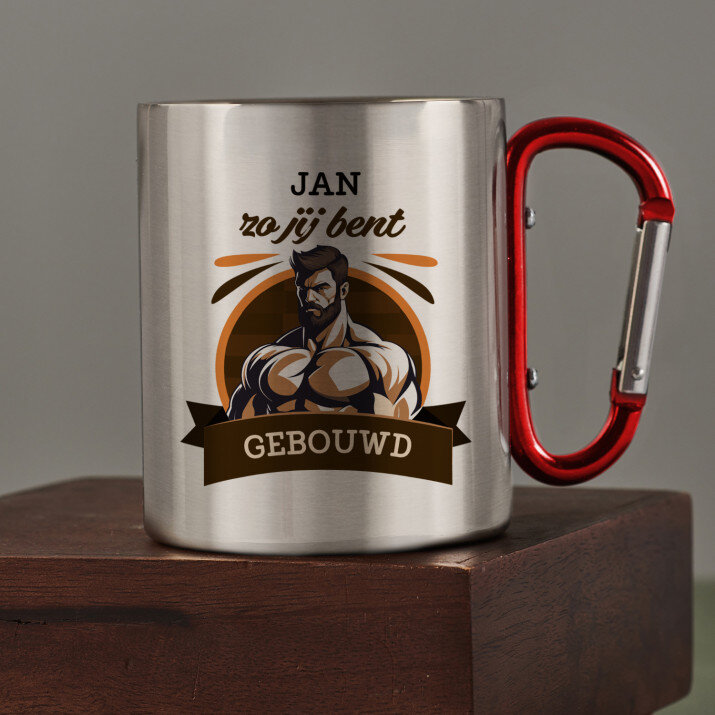Zo jij bent gebouwd - Stalen mok