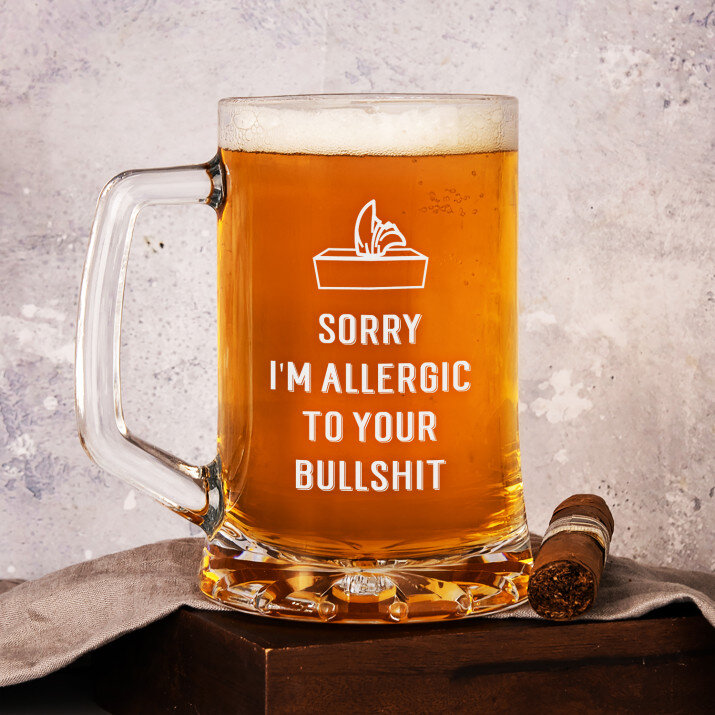 Allergic to bullshit - Bierpokal