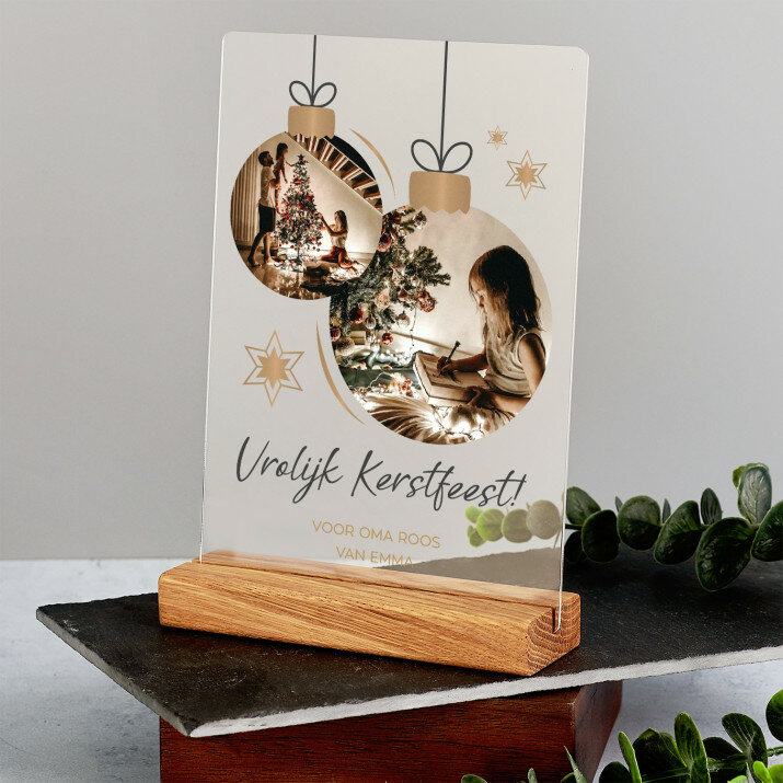 Kerstballen foto's - Afdruk op acrylglas