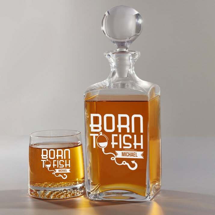 Born to fish - Carafe of whisky