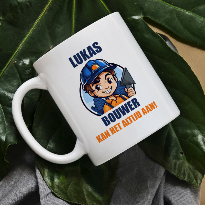 bouwer kan het altijd aan - Mok