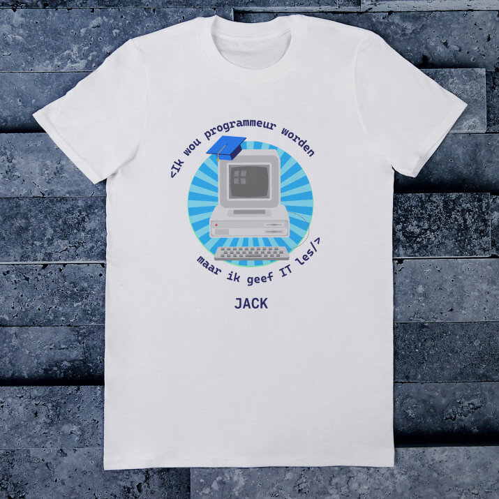 Ik wou programmeur worden - Heren t-shirt