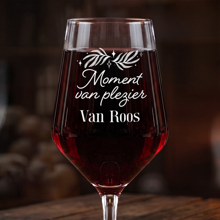 moment van plezier - Groot wijnglas