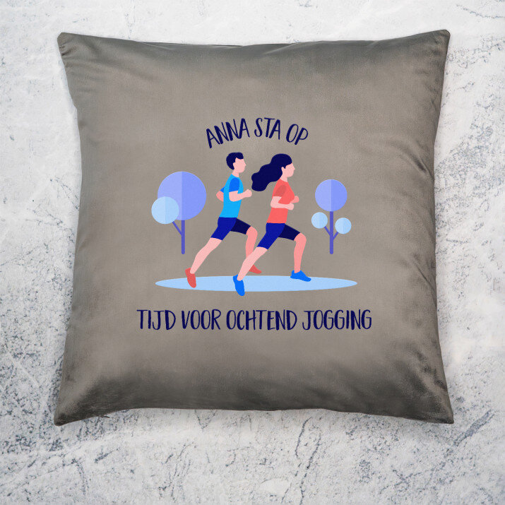 Tijd voor jogging - Kussen