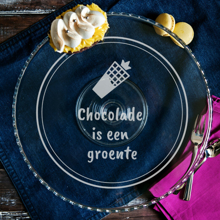 Chocolade is een groente - Taartplateau