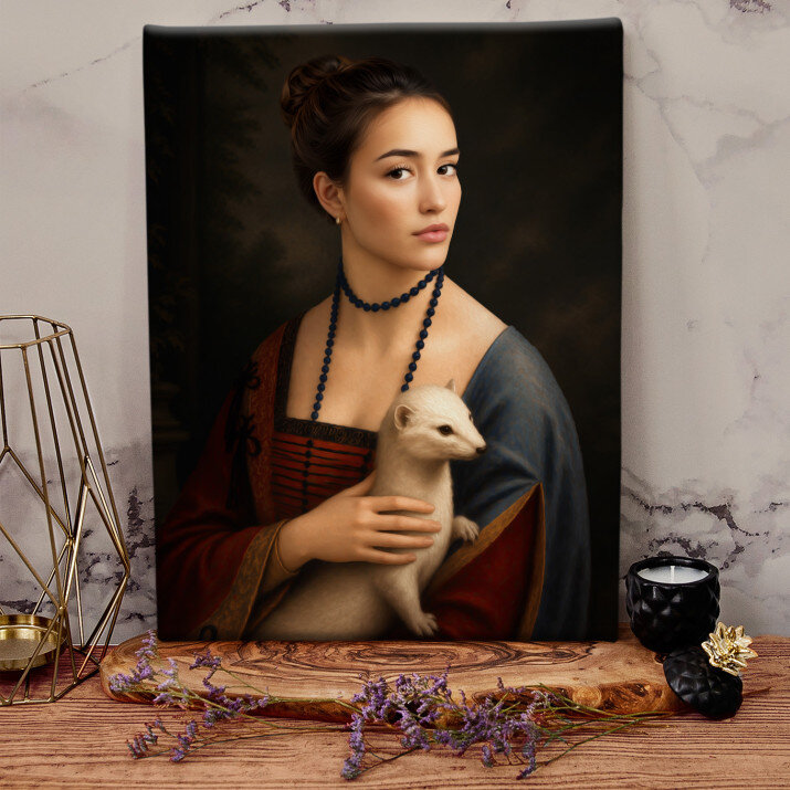 Dame met Hermelijn - Koninklijk portret Dame met Hermelijn - Koninklijk portret