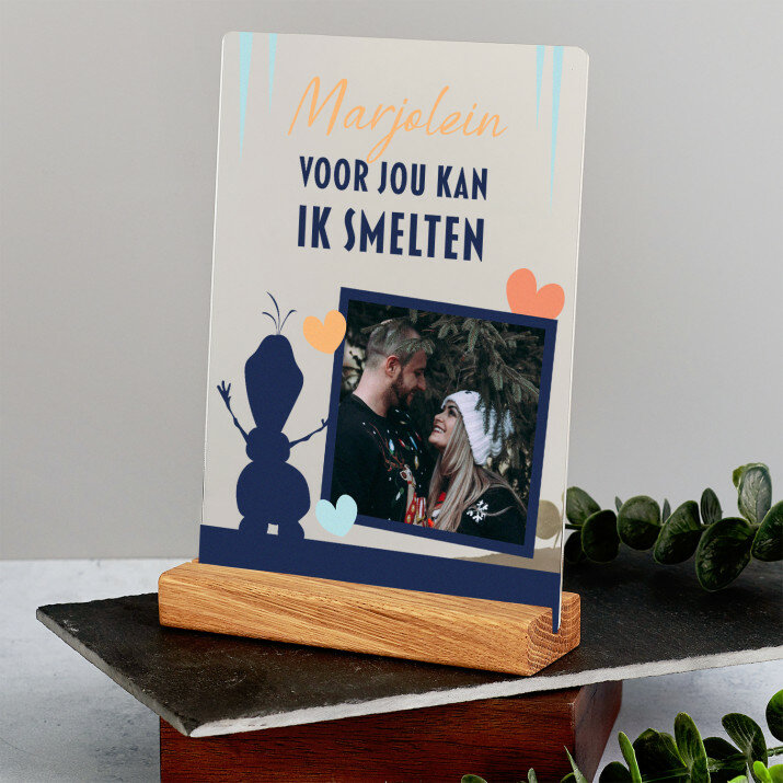 voor jou kan ik smelten - Afdruk op acrylglas