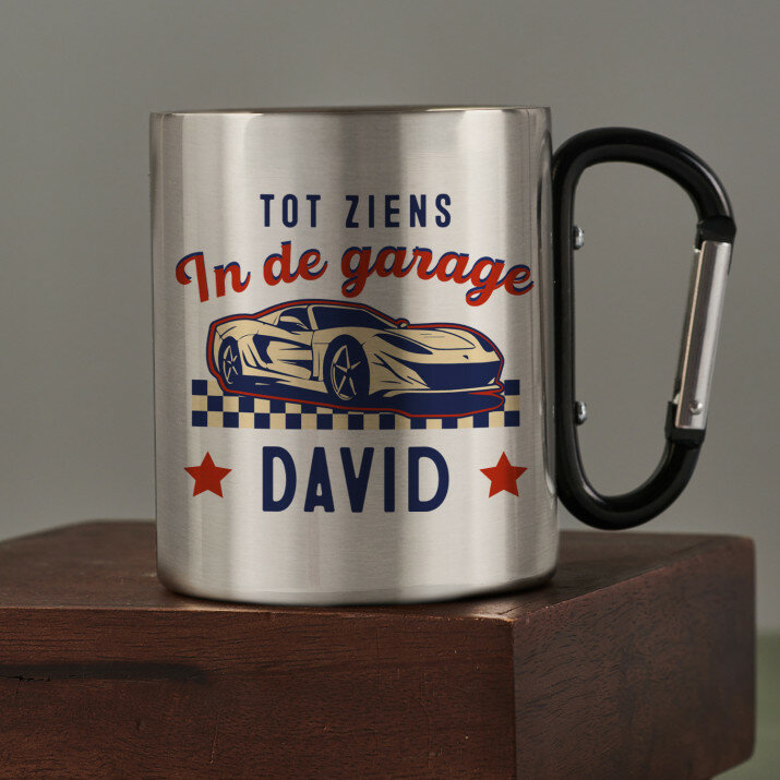Tot ziens in de garage - Stalen mok