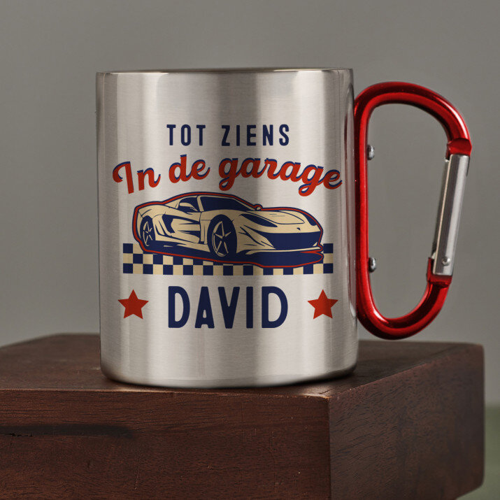 Tot ziens in de garage - Stalen mok
