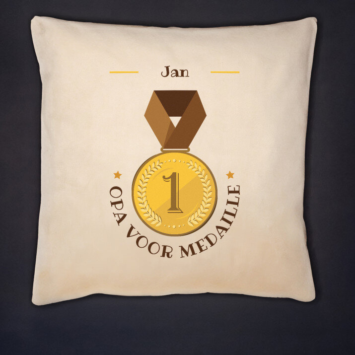 opa voor medaille - Kussen