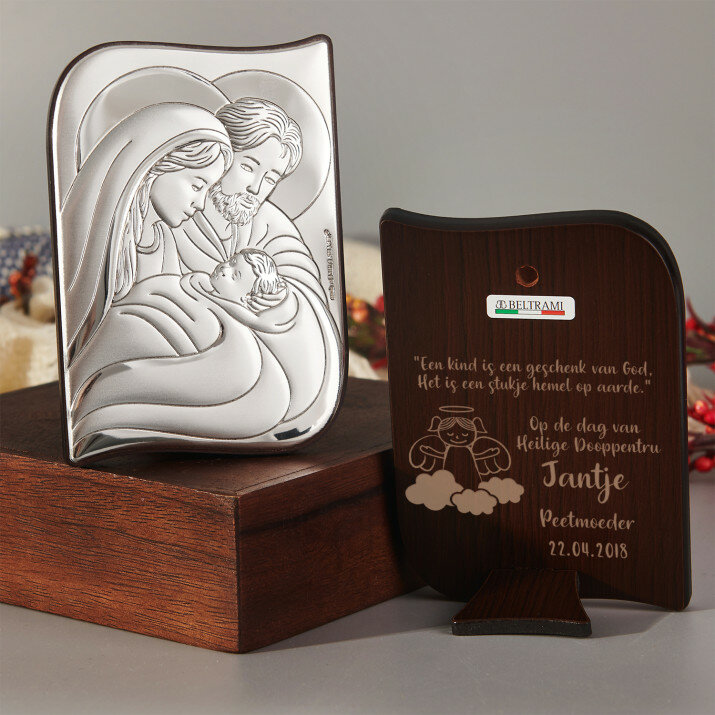 kind is een geschenk van gos - Zilveren Beeld - De HeiligeFamilie