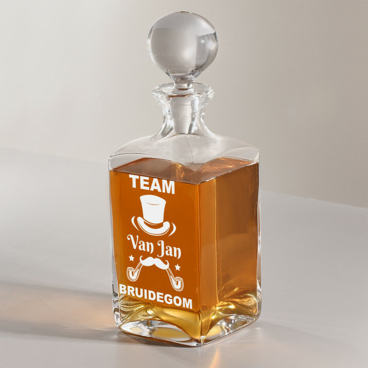 Team van bruidegom - Whisky karaf
