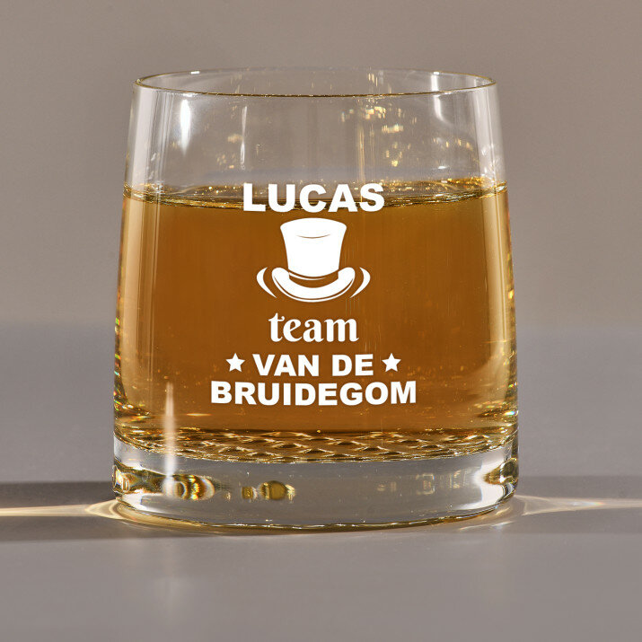 Team van de bruidegom - Whiskyglazen