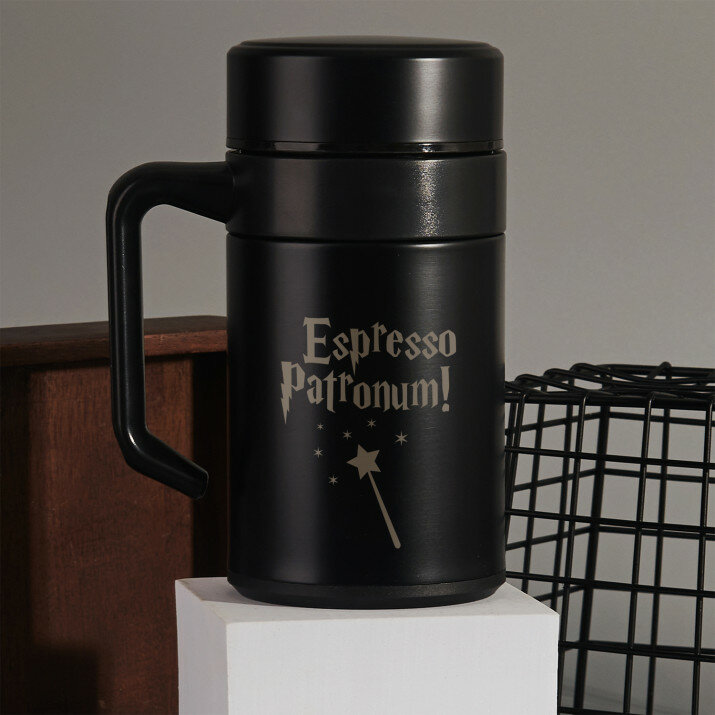 Espresso patronum - Thermische mok met handvat
