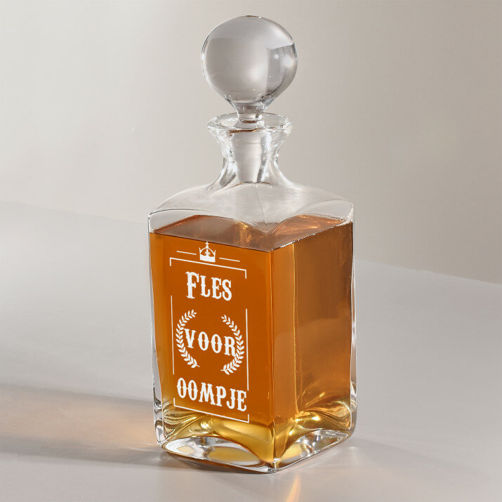 Fles voor oompje - Whisky karaf