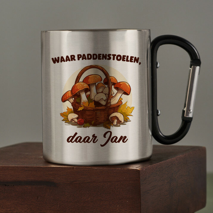 Waar paddenstoelen - Stalen mok