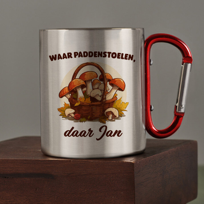 Waar paddenstoelen - Stalen mok