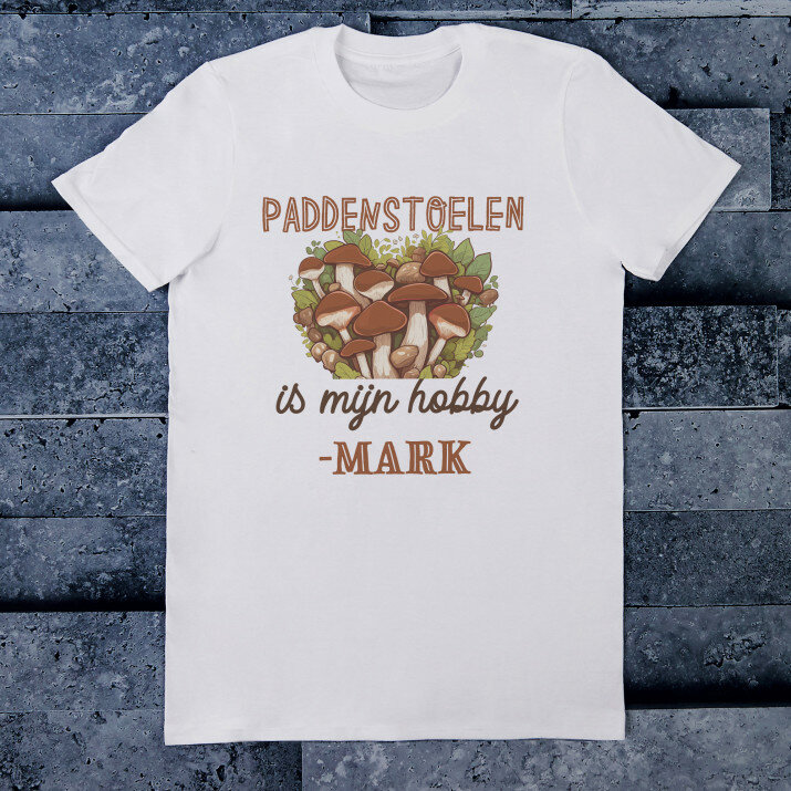 Paddenstolenj is mijn hobby - Heren t-shirt