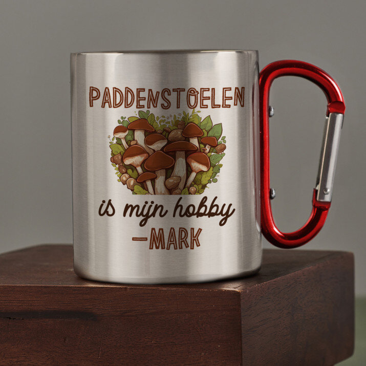 Paddenstoelen is mij hobby - Stalen mok Paddenstoelen is mij hobby - Stalen mok