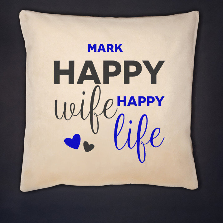 Happy life - Kussen