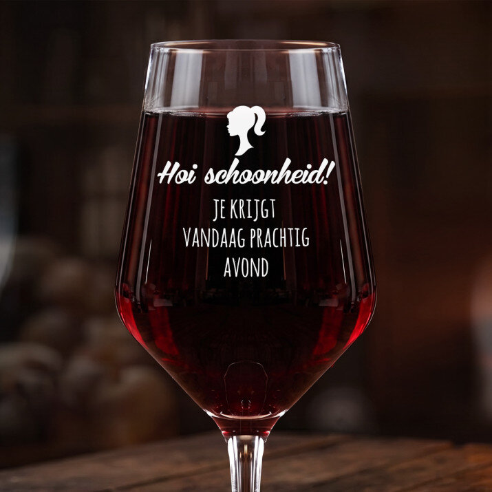 hoi schoonheid - Groot wijnglas