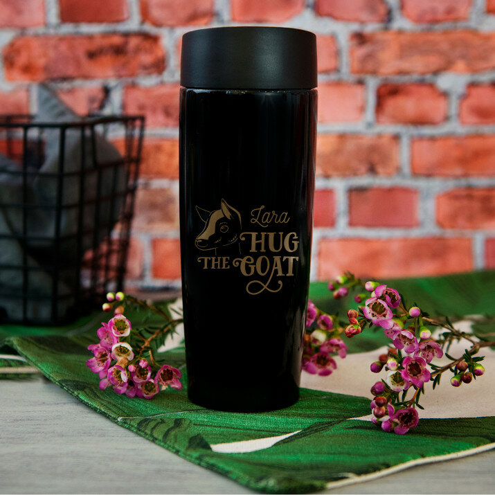 Hug the goat - Thermische mok