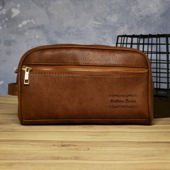 Naam en achternaam - Heren toilettas