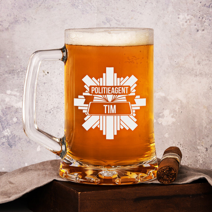 Naam politieagent - Bierpokal