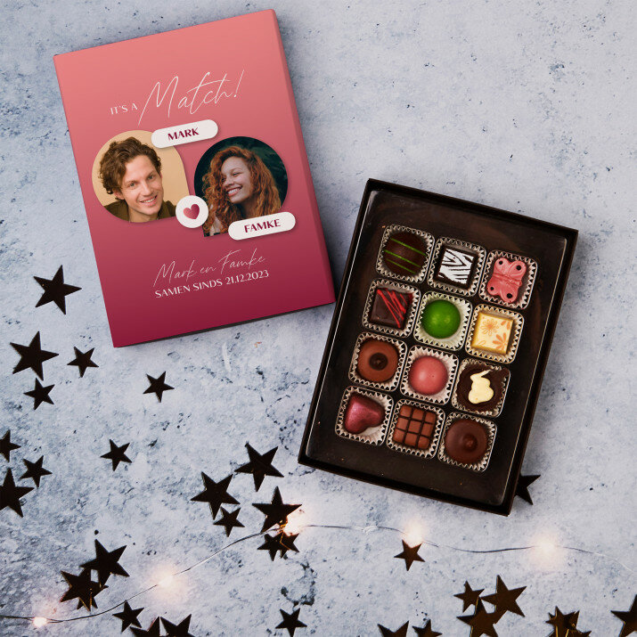 It’s a match - Pralines van belgische chocolade