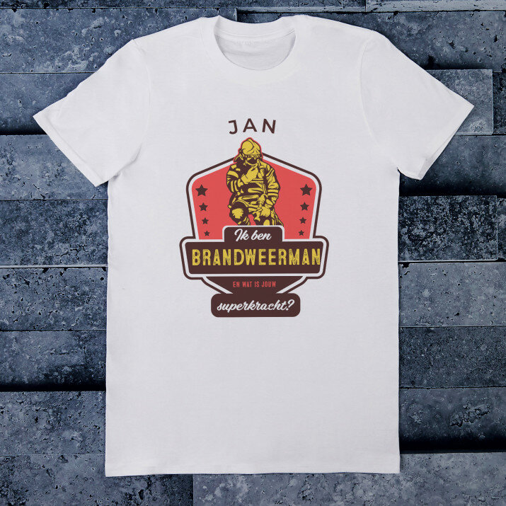 Ik ben brandweerman - Heren t-shirt