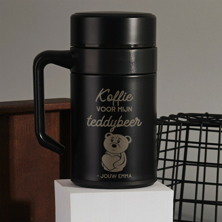 Koffie voor mijn teddybeer - Thermische mok met handvat