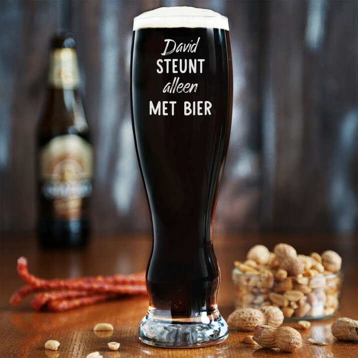Steunt alleen met bier - Bierglas