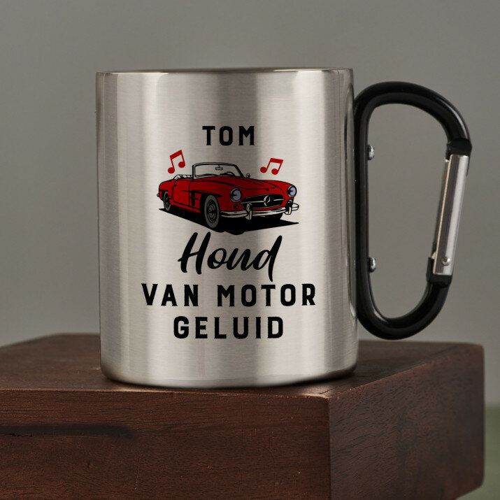 Houd van motor geluid - Stalen mok