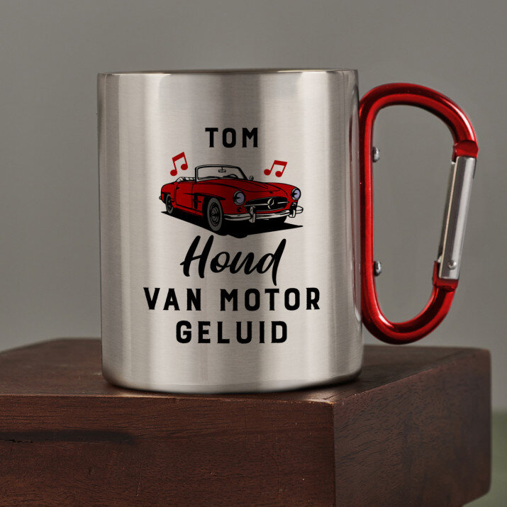 Houd van motor geluid - Stalen mok Houd van motor geluid - Stalen mok