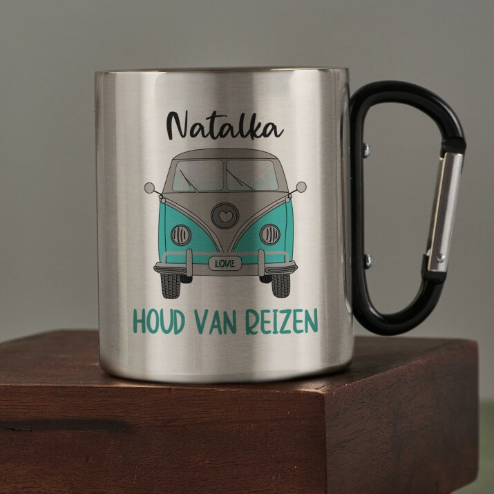 Houd van reizen - Stalen mok