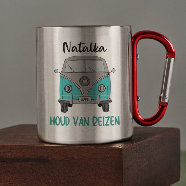 Houd van reizen - Stalen mok Houd van reizen - Stalen mok