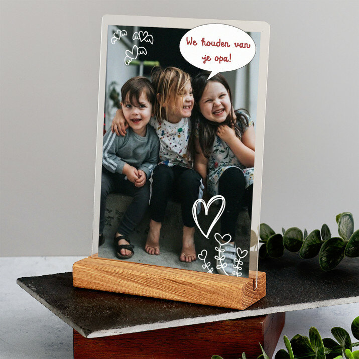 We houden van je opa - Afdruk op acrylglas