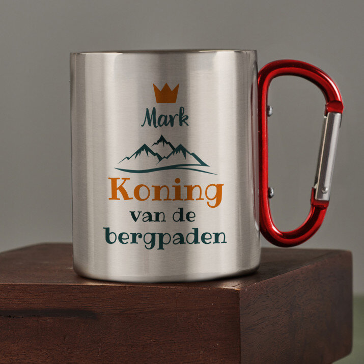 Koning van de bergpaden - Stalen mok Koning van de bergpaden - Stalen mok