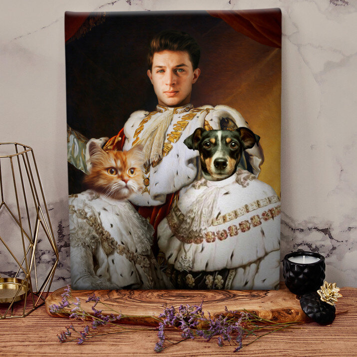 Koninklijk entourage - Koninklijk portret Koninklijk entourage - Koninklijk portret