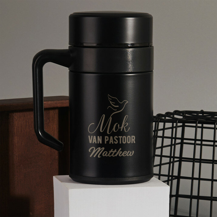 Mok van pastoor - Thermische mok met handvat