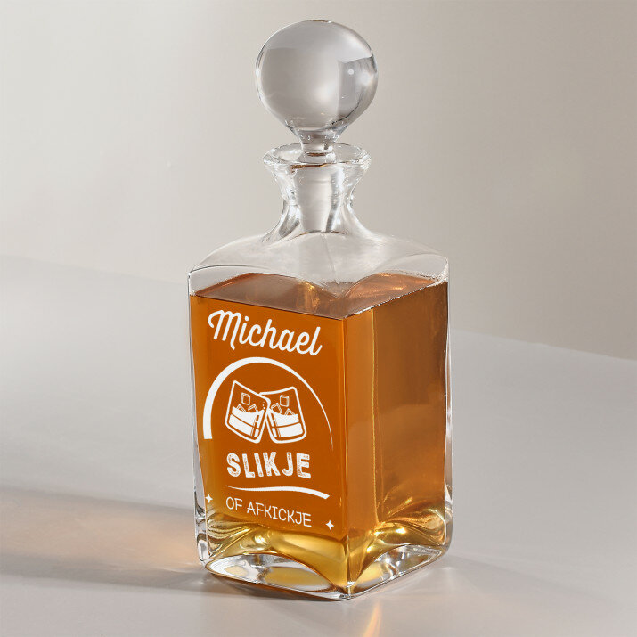 Slikje of afkickje - Whisky karaf