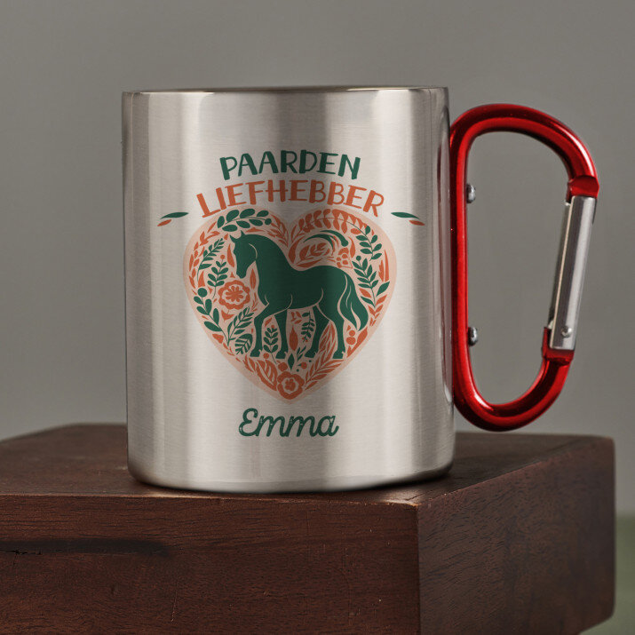 Paarden liefhebber - Stalen mok