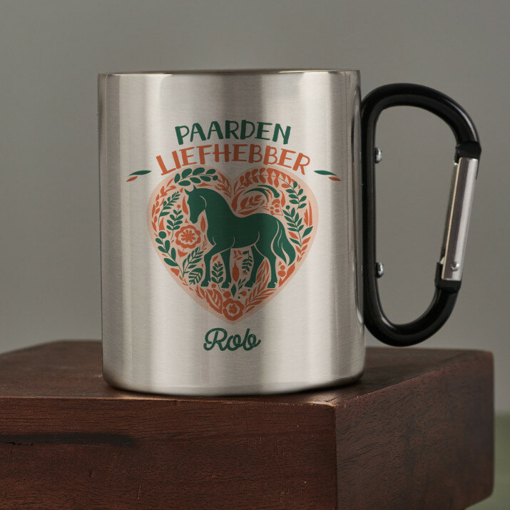 Paarden liefhebber - Stalen mok