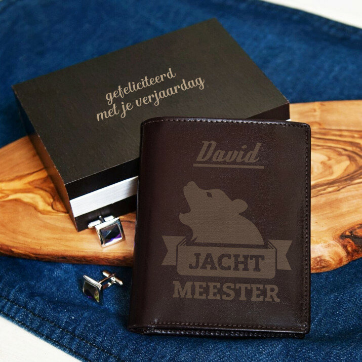Jacht meester - Leren portemonnee
