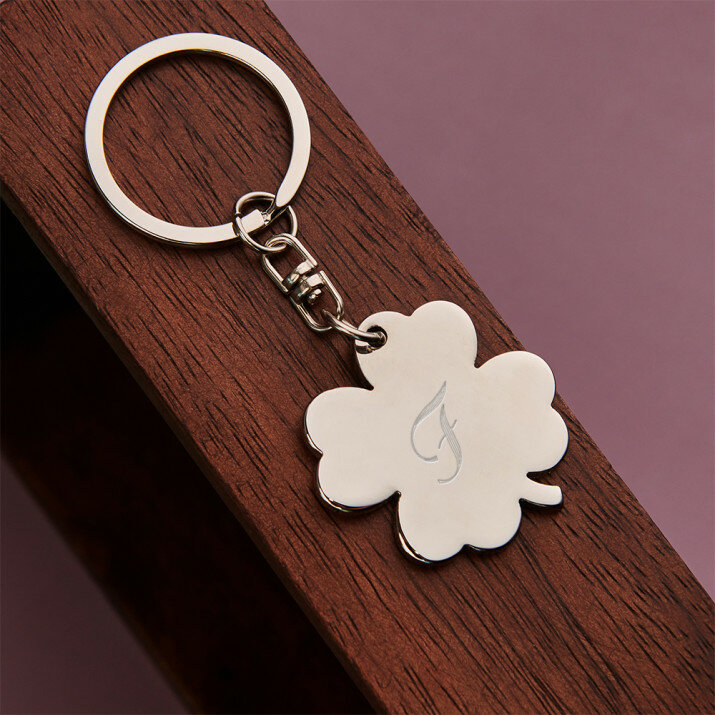 monogram - Klaver sleutelhanger
