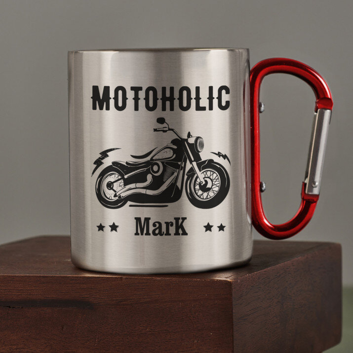 Motoholik - Stalen mok Motoholik - Stalen mok