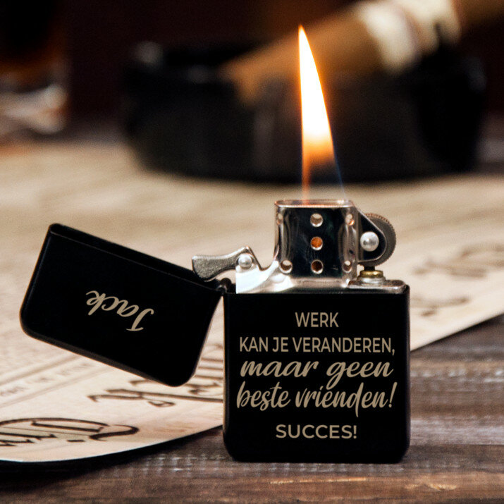 werk kan je veranderen - Aansteker