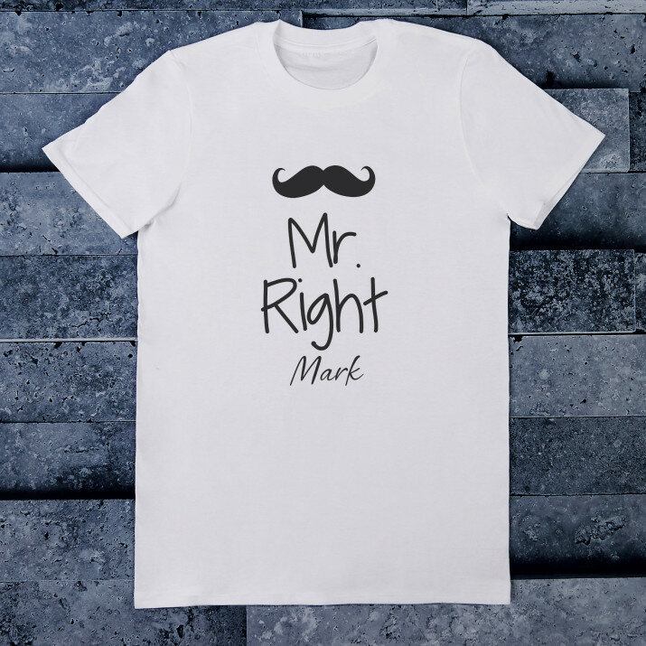 Mr. Right - Heren t-shirt